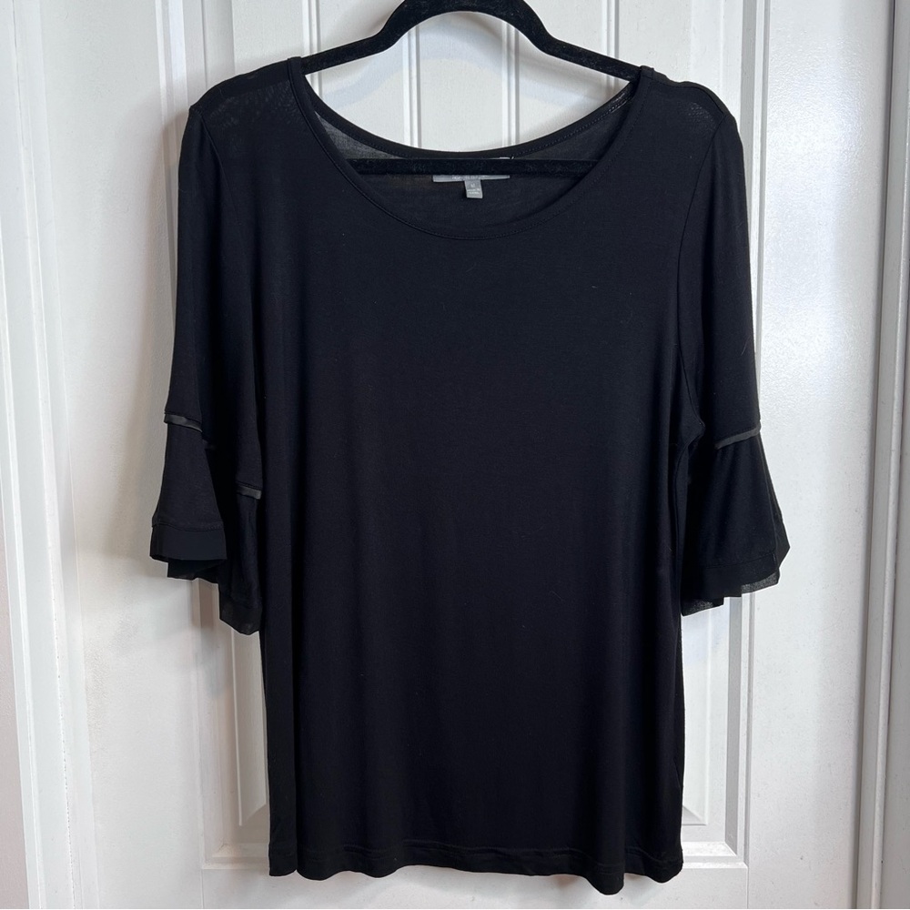 Marled Women’s Elegant Black Viscose Blouse. Size Medium.